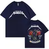 Camiseta Gráfica de Rock Punk Eddie Munson Camiseta de Monstruo Flor Carnívora Demogorgon para Hombres y Mujeres