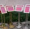 Soporte de Exhibición Publicitaria, Señalización Exterior, Tablero de Exhibición de Acero Inoxidable A4, Tablón de Avisos Vertical A3, Señal de Bienvenida de Doble Cara, Señal para Conserje