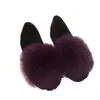 Pantuflas de Piel de Zorro para Mujer Primavera y Otoño, Sandalias Peludas, Zapatos de Moda Slip-On Estilo Europeo y Americano para Mujer