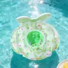 Aro de Natação Transparente com Lantejoulas de Margarida da Moda, Boia Inflável Espessada para Adultos e Crianças, Aro para Brincadeiras Aquáticas na Praia e Piscina