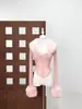 2026 Nuevo Estilo Chica Picante de Deseo Puro de Principios de Primavera Chaqueta Corta Desmontable con Cintura Ajustable de Encaje con Ribete de Piel Cuello en V Manga Larga