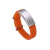 Pulseira Marinha de Silicone Simples Aço Inoxidável Logo Personalizável Masculino Feminino Casal Pulseira Esportiva de Aço Titânio