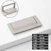 Sem Furos Moderno Simples Invisível Alça Escura para Porta de Armário Gaveta Guarda-roupa Anel de Puxar