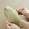 5 Pares de Calcetines de Algodón Peinado Estilo Corazón Hueco, Simples y Versátiles, Transpirables, Absorbentes del Sudor, Calcetines Finos para Mujer, Venta al por Mayor desde Taiwán