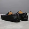 Zapatos con Forro de Piel de Oveja Gorro Zapatos para Hombre Todas las Estaciones Zapatos Perezosos Patrón de Cocodrilo Piel de Vaca de Primera Capa Grabada Suela Suave Zapatos Casuales para Hombre