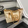 Bolsa Tote de Grande Capacidade para Trabalho e Deslocamento, Nova Bolsa Feminina 2025, Bolsa de Ombro Casual e Estilosa, Bolsa de Braço Spliced
