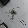 Pingente Cruz Cravejado com Diamantes Retrô Gótico, Acessórios DIY Estilo Escuro, Pulseira, Colar, Pingente de Liga, Atacado Transfronteiriço