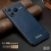 Funda para Teléfono Power2 Sulada Junshang Cuero Sintético Negocios Anti-Caídas Piel Lisa Adecuada para Funda de Teléfono Honor Power