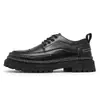 Alta Qualidade Primavera Nova Moda Sapatos Casuais Ao Vivo Retro Botas de Couro Cano Baixo Roupa de Trabalho Esportes Sola Grossa Martin Sapatos Masculinos