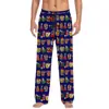 Pantalones de pijama de algodón imitación con estampado 3D, europeos y americanos, transfronterizos, casuales para el hogar, para hombre y mujer, con cordón, bolsillo lateral con solapa, pantalones para el hogar, pantalones