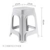 Taburete de plástico para el hogar para adultos, silla de mesa de comedor engrosada, taburete cuadrado, taburete redondo, taburete de plástico extra grueso en stock, venta al por mayor