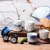 Taza de Té de Cerámica Creativa Taza Individual Taza de Vino Japonesa y Coreana Taza de Sopa para Restaurante Taza de Té Antigua Pintada a Mano Taza de Té Kung Fu