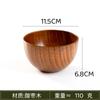 Tazón de madera de azufaifo estilo japonés Tazón para fideos Tazón para sopa Juego de vajilla para el hogar Tazón de madera para niños Tazón para comida de bebé Tazón para ensalada/fruta