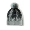 Novo Chapéu de Cashmere Feminino Inverno Quente À Prova de Frio Exterior Cor Sólida Bola de Pelo Moda Versátil Chapéu de Lã Tricotado