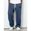 Sitio web independiente Ropa de primavera y otoño para hombre transfronteriza europea y americana, pantalones de chándal holgados y fluidos de pierna recta, pantalones deportivos casuales de pierna ancha para comercio exterior