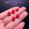 Accesorios de Arena Roja de Alto Contenido Natural para Peces Pequeños Pulsera de Peces Dorados Accesorios Dobles para DIY Carpa Koi Púrpura Dorado Cinabrio Ballena