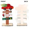 Ornamentos de Mesa Árvore de Natal de Madeira para Novo Produto Transfronteiriço Ornamentos de Boneco de Neve Velho Decorações de Natal Ornamentos de Homem de Gengibre