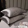Fronha de seda artificial estilo luxo leve para comércio exterior transfronteiriço, fronha de seda gelada, fronha única, produtos de cama, envio direto de uma peça