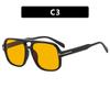 Gafas de sol vintage 2025 con montura grande y doble haz en forma de T, nuevas gafas de sol estilo aviador de red roja con interior de red roja para mujer