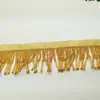 Accesorios de abalorios hechos a mano de alta resistencia, ultra densos de 4 cm para manualidades, tubos de cuentas, borlas, flecos verdes y rojos, encaje para ropa