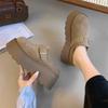 Zapatos Birkenstocks para Mujer Zuecos Medios para Exteriores 2025 Nuevos Primavera y Otoño Plataforma Suela Gruesa Aumentadores de Altura Zapatos Birkenstocks Pequeños