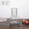 Juego de Jarrones de Vidrio al por Mayor en Stock, Jarrones Pequeños de Vidrio Transparentes, Decoraciones de Restaurante de Alta Gama, Arreglo Floral, Colorido y Sofisticado