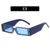 Moda Europeia e Americana Novos Óculos de Sol de Personalidade Armação Pequena Haste Larga Moderno Óculos de Sol para Fotografia de Rua Óculos de Sol Engraçados Transfronteiriços