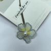 Bordado requintado organza cinco pétalas flor roupas chapéu cocar acessórios DIY apliques de flor de pêssego