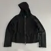 Moletom grosso, casual, com zíper e capuz, novo estilo outono, modelagem solta, cardigã versátil, blusa de cor sólida para mulheres