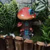 Artesanías de Resina Temu Transfronterizas Adornos para Jardín Patio Balcón Paisajismo Casa Pequeña Estatuas Creativas de Casa Hongo