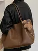Shuai Mijia Bolsa Tote Retrô Grande Capacidade Estilo Coreano Feminina Outono 2026 Novo Estilo Bolsa de Ombro Único para o Dia a Dia