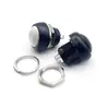 Interruptor de botón PBS-33B 12mm pequeño impermeable auto-retorno redondo interruptor de alimentación sin bloqueo auto-bloqueo
