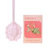 Lirio del Valle, Gypsophila, Etiqueta Colgante de Aromaterapia de Yeso con Relieve de Rosa, Ambientador para Armario del Hogar, Tableta de Fragancia para Coche