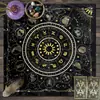 Toalha de Mesa Tarot Céu Estrelado Tarot Fase da Lua Toalha de Mesa Decorativa Jogo de Tabuleiro Jogo de Cartas Jogo de Shuffleboard Decoração Toalha de Mesa Tarot