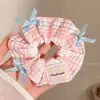 Pañuelo Cuadrado Estilo Perezoso para Atar el Cabello con un Toque de Lujo, Scrunchie Grande para Mujer, Cuerda para Cola de Caballo, Lazo de Tela para el Cabello, Accesorio para el Cabello Estilo Dulce
