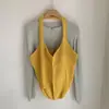 Bolsa de Tricô Feminina Nova Vintage Ins Vermelha com Design Vazado Bolsa de Ombro Único para Axila Grande Capacidade Bolsa Tote Casual