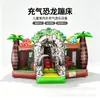 Castillo inflable al aire libre para niños con temática de dinosaurios, PVC engrosado, equipo de diversión inflable para eventos en centros comerciales y puestos de parques