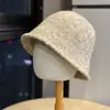 Otoño Invierno Simple Hilo Rizado Mezclado Sombrero Cubo Mujer 2026 Moda Cálido Sombrero de Pescador Hace que la Cara se Vea Más Pequeña Cubre Rostro Juvenil Sombrero de Moda