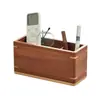 Caja de Almacenamiento de Escritorio de Madera Control Remoto Mesa de Centro de Oficina Papelería Artículos Varios Organizador de Compartimentos Caja de Almacenamiento Portalápices