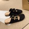 2026 Nuevos Zuecos Retro para Mujer Estilo Birkenstock con Suela Gruesa y Aumento Oculto de Altura