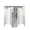 Torniquete de Altura Completa de Acero Inoxidable Cepillado 304 para Estaciones de Trenes de Alta Velocidad y Parques Industriales, Fabricante de Puerta de Control de Acceso con Torniquete de Cruce