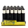 Encendedor Mini Clipper Creativo con Letras de Colores, A Prueba de Viento, Recargable, Encendedor de Engranaje Degradado
