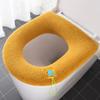 Cojín Universal para Asiento de Inodoro, Engrosado para Todas las Estaciones, Tejido Lavable para el Hogar, Cubierta de Inodoro