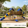 Escorregador de Plástico com Deslizante de Aço Inoxidável para Treinamento, Parede de Escalada, Escorregador ao Ar Livre, Instalações de Diversão, Escorregador de Aço Inoxidável ao Ar Livre