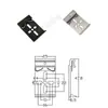 Mingtong Estándar 35mm Carril DIN Hebilla Interruptor Montaje Clip Hebilla Carril DIN Aleación de Aluminio Accesorios de Carril