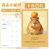 Assistente de Trabalho A4 Agenda 2027 Planejador Diário Calendário de Check-in de Autodisciplina Caderno Personalizável