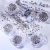 Manicure Pequeno Zircônia Branco Sapatilhas Invertidas Fundo Zircônia Joias para Manicure Mini 5A Coração Gota d'Água Marquise Zircônia Joias