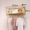 Estante de exhibición de perchas para tienda de ropa simple montado en la pared tienda de ropa de mujer ropa ropa de niño exhibición de pared estante frontal