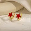 Pendientes geométricos huecos de estrella europeos y americanos, nicho retro, diseño versátil de moda transfronteriza, ear cuffs de círculo geométrico para mujer