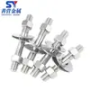 Juego de Tornillos de Acero Inoxidable 304 de Doble Rosca para Atravesar Paredes, Pernos de Varilla Roscada Extendida M4M5M6M8M10M12